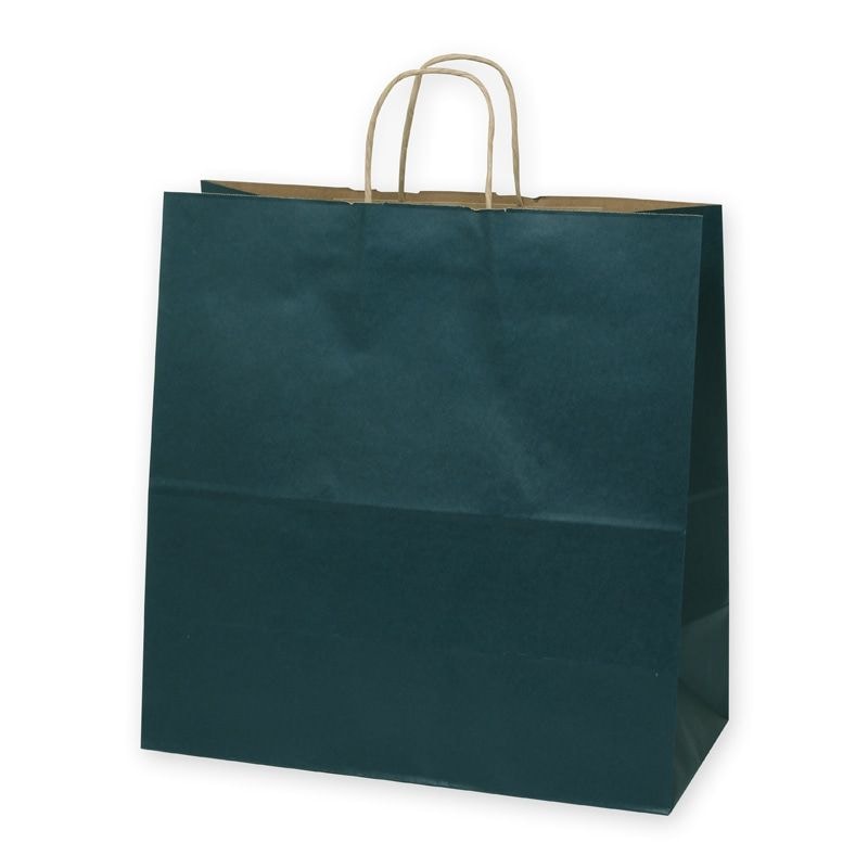 シモジマ HEIKO 手提げ紙袋 25チャームバッグ 25CB 45-1 未晒 紺C 50枚 幅450xマチ220x高455mm 003296200