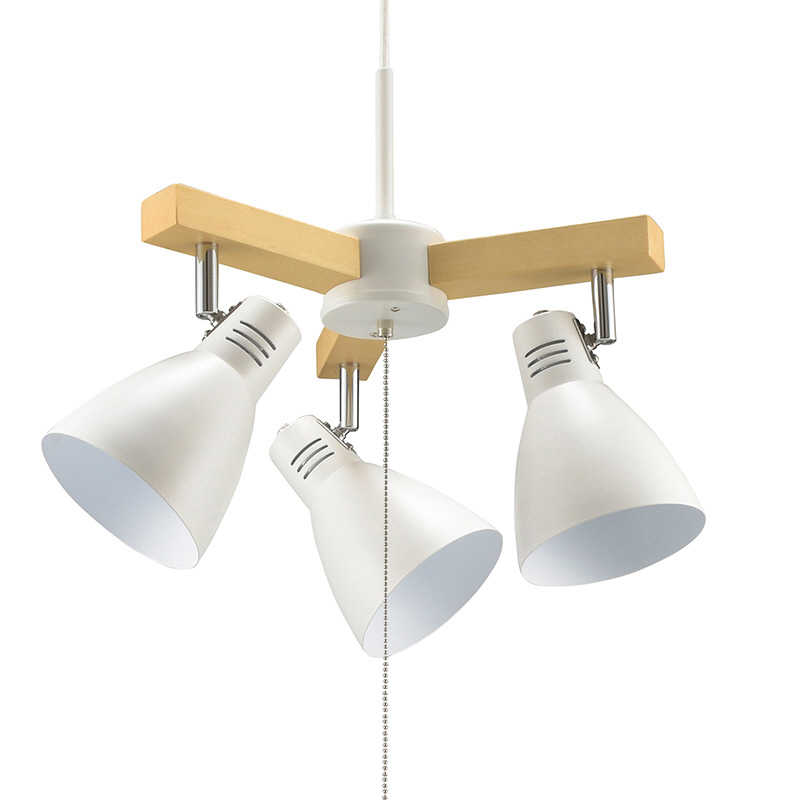 オーム電機　LED照明 ペンダントライト 3灯 電球別売 ホワイト　LT-YN30AW-W