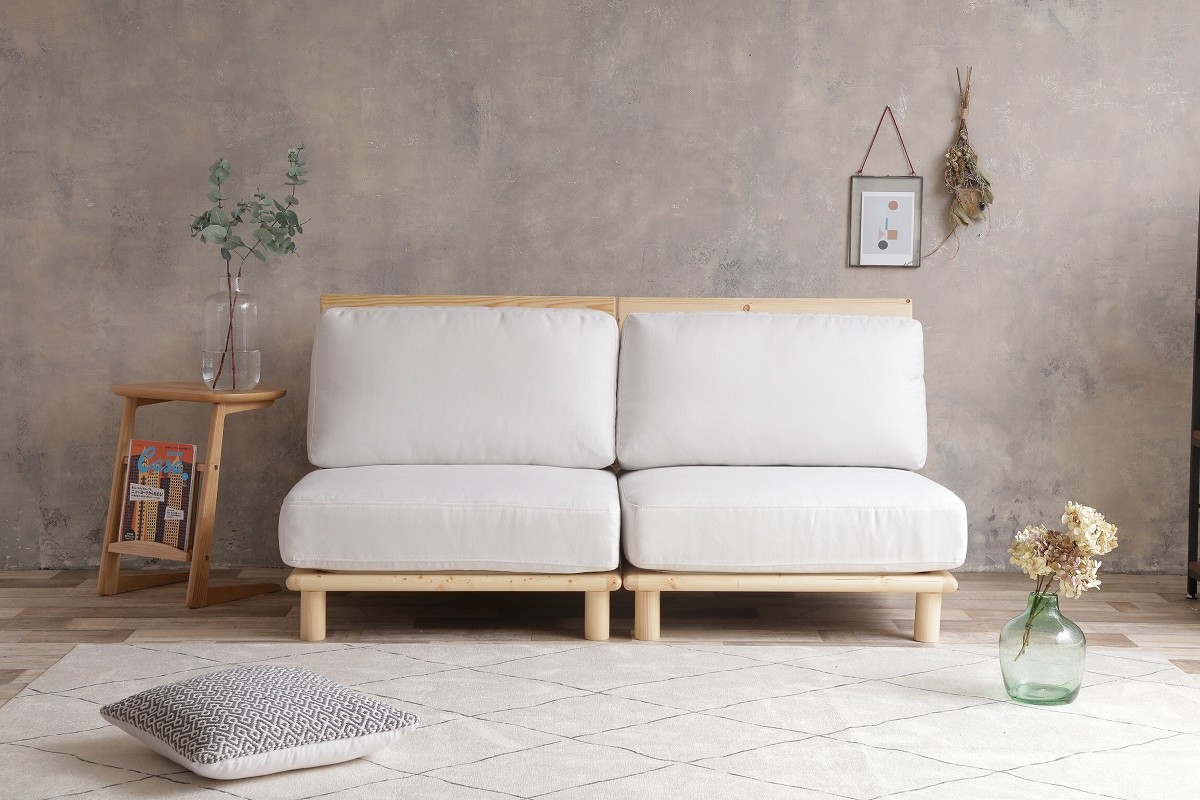 【2人掛】 Ricordo ファブリックローソファ　ソファ　ローソファ　ファブリック　天然木 36,784円