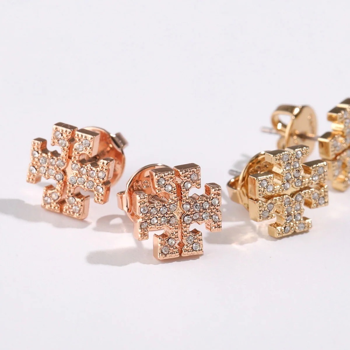 TORY BURCH トリーバーチ ピアス KIRA PAVE STUD EARRING キラ パヴェ スタッド 53423 レディース クリスタル ダブルT アクセサリー カラー2色 【mega】