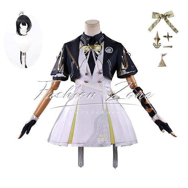 鳴潮 Wuthering Waves 風 ヒョウハクシャ 女主 制服 コスプレ衣装 ウィッグ cosplay ハロウィン 演出服 変装