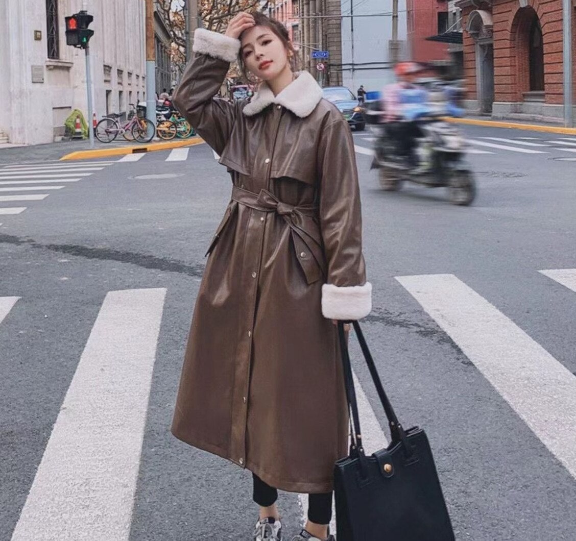 冬アウター日韓 秋 冬 おしゃれ ゆったり レディース ロング 気質 コート着痩せ裏起毛 厚手アウター レディース2024はボアで決まり人気ボアアウターキルティングアウター