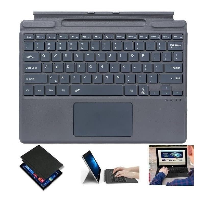 即納：「WASHODO」 Surface pro x/8 bluetooth キーボード 7色 LED発光式 取付簡単 無線式 バッテリー内蔵 usb充電式 静音 ワイヤレスキーボード 90日品質保証