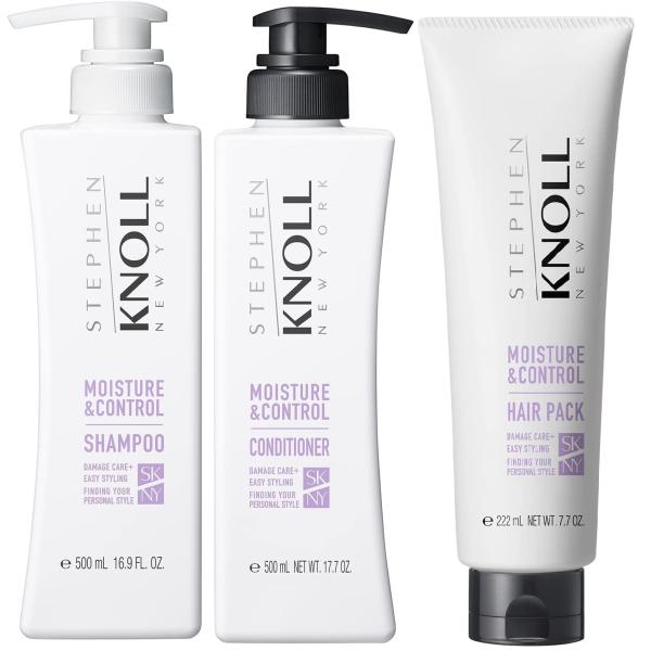 スティーブンノル　モイスチュアコントロール　W　シャンプー コンデショナー ヘアパック　３本セット