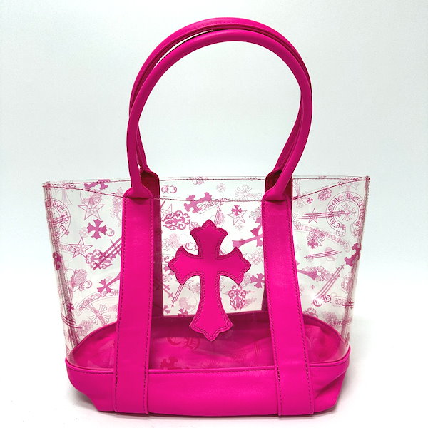 クロムハーツ   DREW MINI ドリューミニ PVC加工クロスボールボタントートバッグ 中古 GZ11 CHROME HEARTS (クロムハーツ) DREW MINI ドリューミニ PVC加工クロス