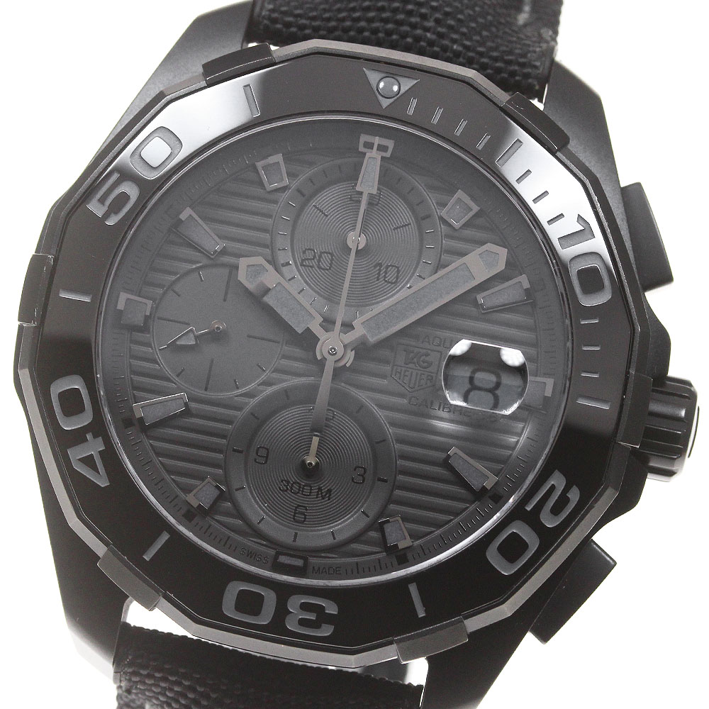 タグホイヤー TAG HEUER CAY218B アクアレーサー ブラックファントム キャリバー16 自動巻き メンズ 美品 箱・保証書付き_866915【中古】