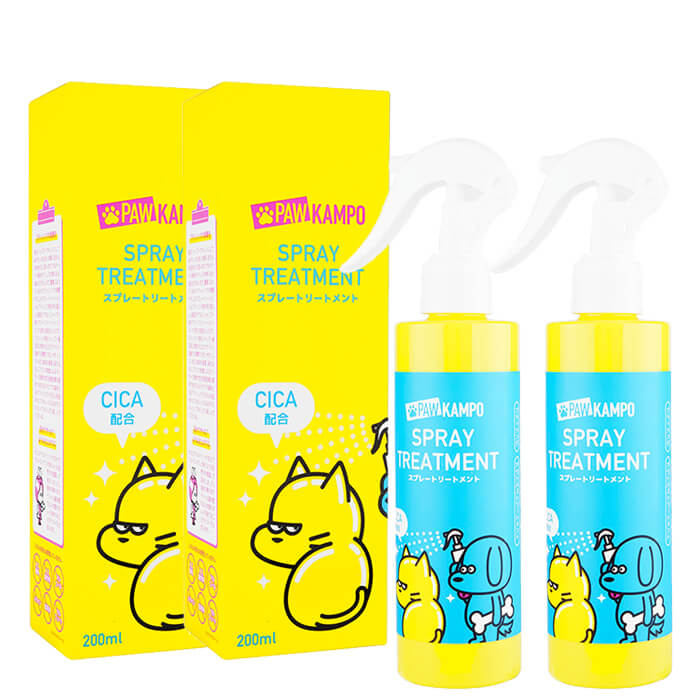 Pawkampo スプレートリートメント 200ml 2本 ペット用スプレートリートメント パウカンポー 【到着日時・時間指定不可商品】【FTL国内出荷】