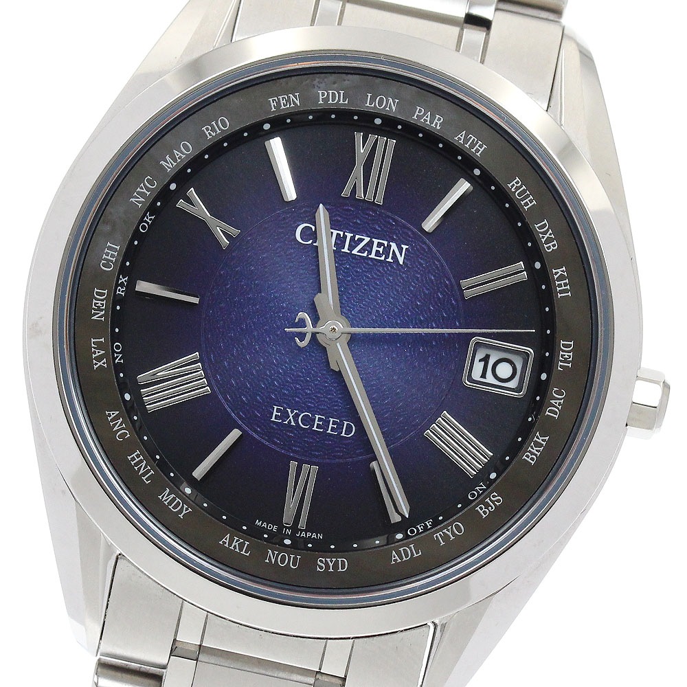 シチズン CITIZEN CB1150-67L/H147-A1CT201 エクシード 限定モデル300本 デイト ソーラー電波 メンズ 良品 箱・保証書付き_914397【中古】