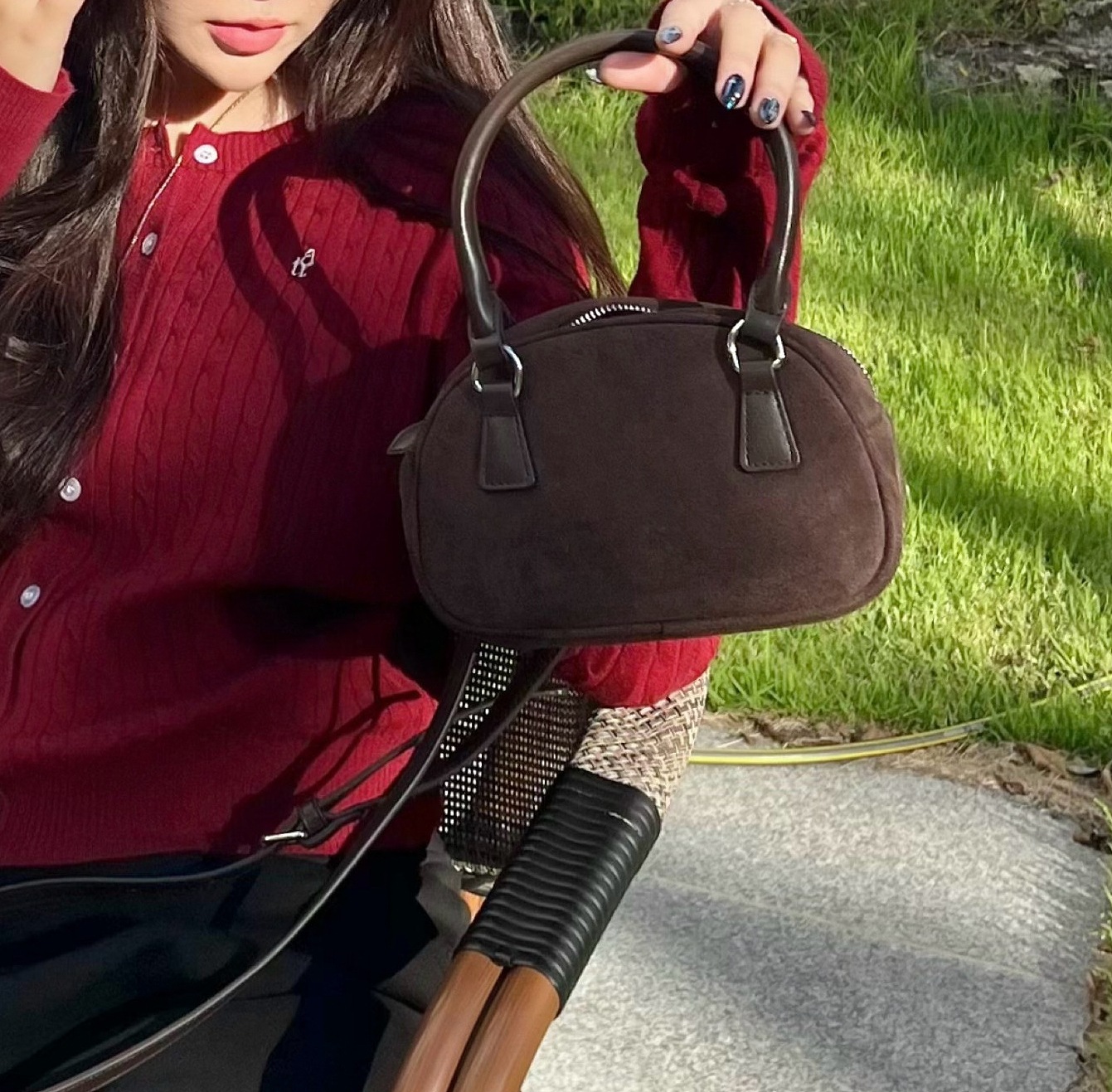 エスト エコ スエード ミニ クロスバッグ 4,752円