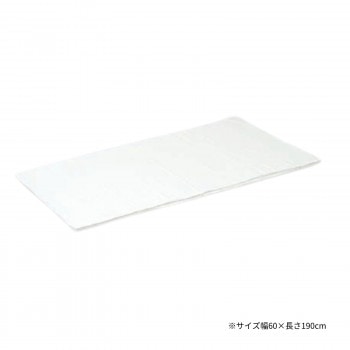 高田ベッド製作所 低反発マット用綿製カバー 幅60x長さ190cm 白 C-1238