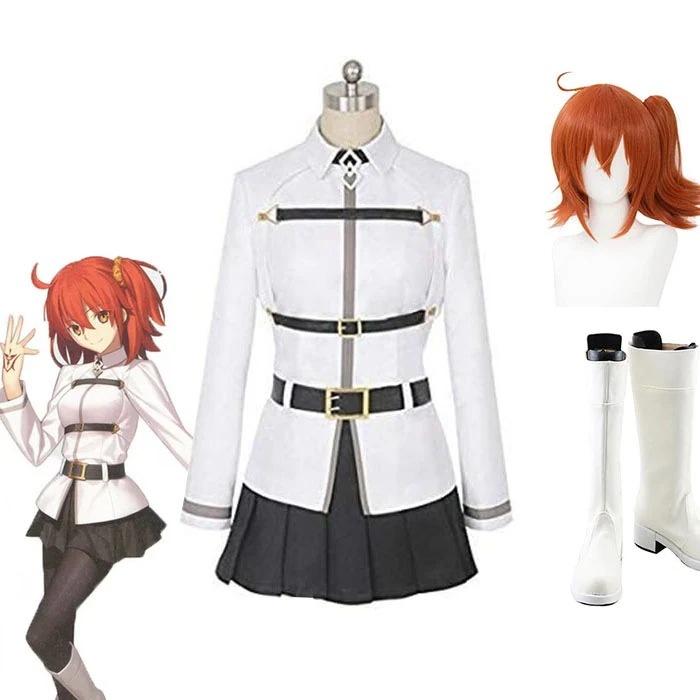 Fate/Grand Order 女主人公 藤丸立香 ふじまるりつか ウィッグ靴追加可 ぐだ子 魔術礼装 極地用カルデア 制服 ハロウィン クリスマス 学園祭 文化祭 仮装 演出服 コスチューム 7,992円