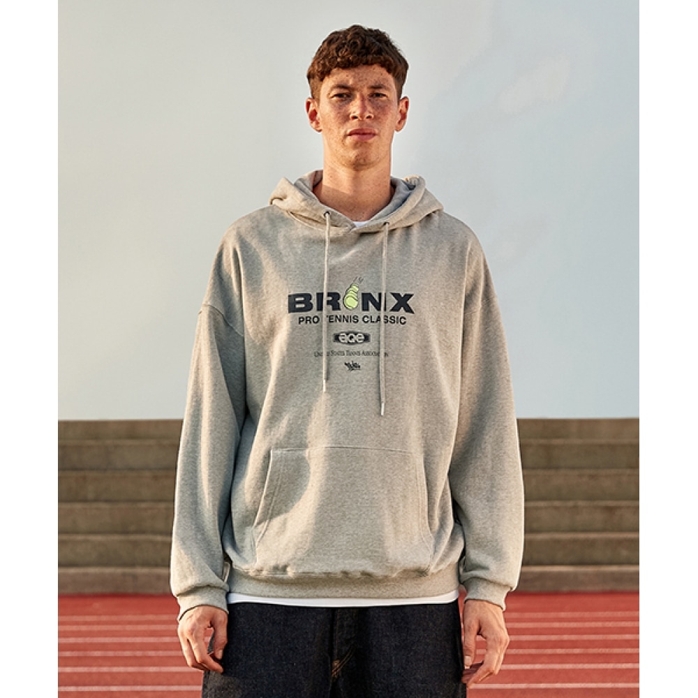 FLUKEブロンクステニスクラブフードTシャツグレーFHT2025