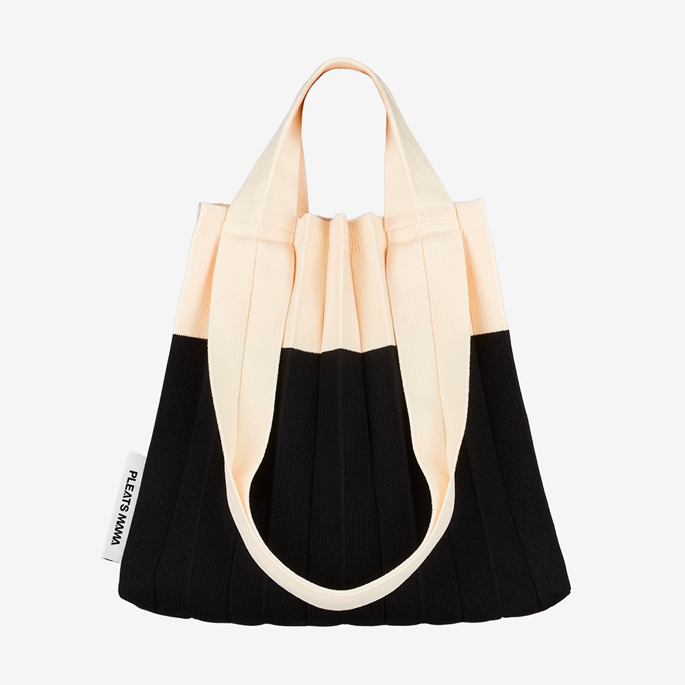 2wayショッパーバッグ ホワイトブラック