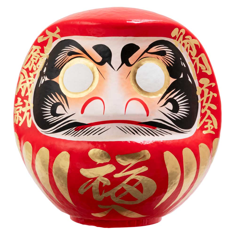 高崎だるま　縁起だるま　9号（高さ29cm）赤　群馬県指定ふるさと伝統工芸品（肩に入る文字は写真と異なる場合があります）