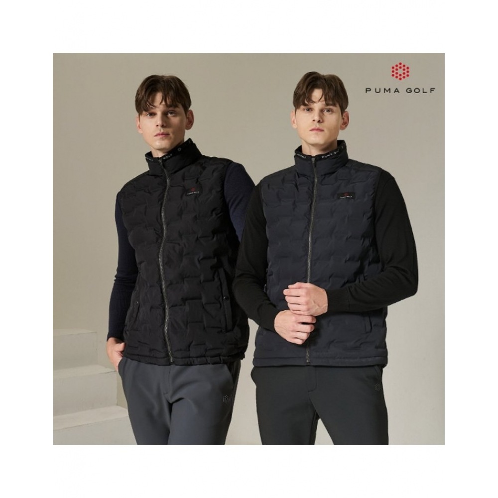 プーマゴルフ 24FW スイングボールパッド入りベスト男性用 2 色選択 1