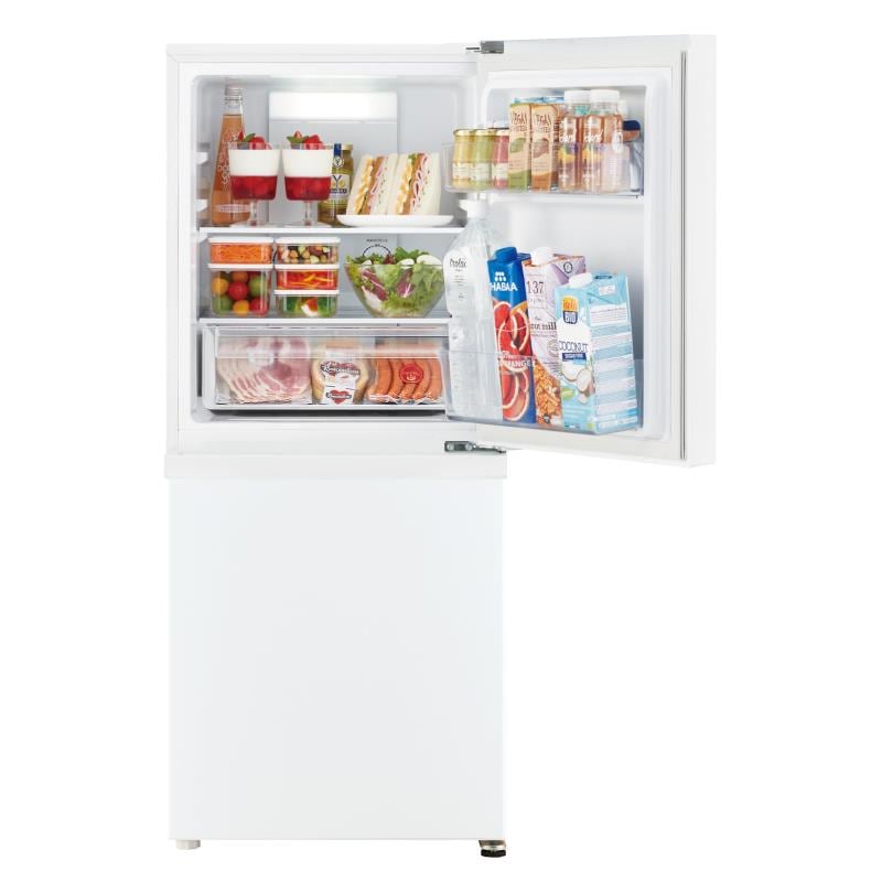 AQUA 2ドア 冷蔵庫 137L 幅50cm 大容量 冷蔵室86Ｌ冷凍室51L マットホワイト AQR-14R(W) ブランド: アクア(AQUA)