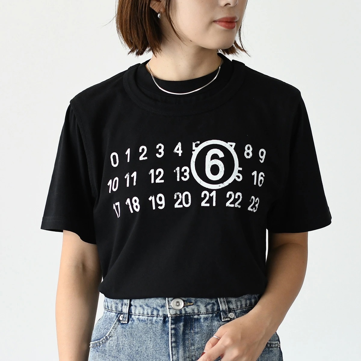 マルジェラ Tシャツ トップス ツーレイヤー コットンジャージー SH0GC0001 STJ391 レディース ユニセックス