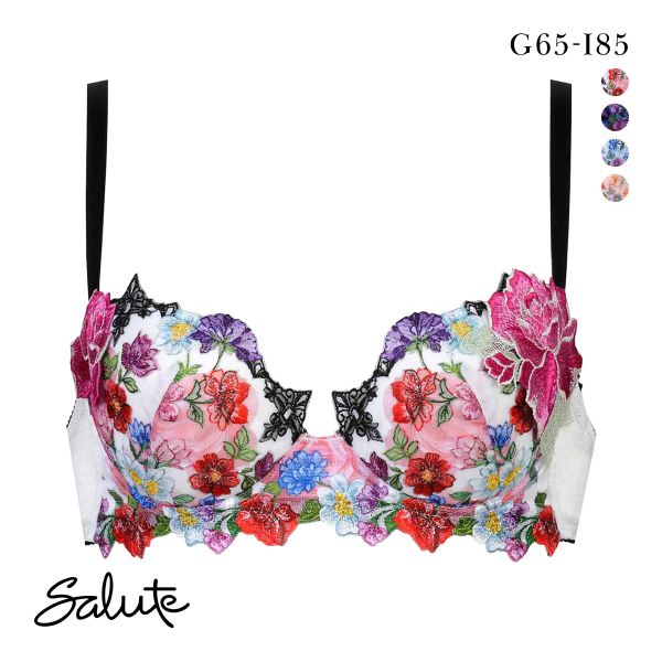 ワコール サルート 60グループ 60G P-UP ブラジャー プッシュアップ GHI 谷間 大きい