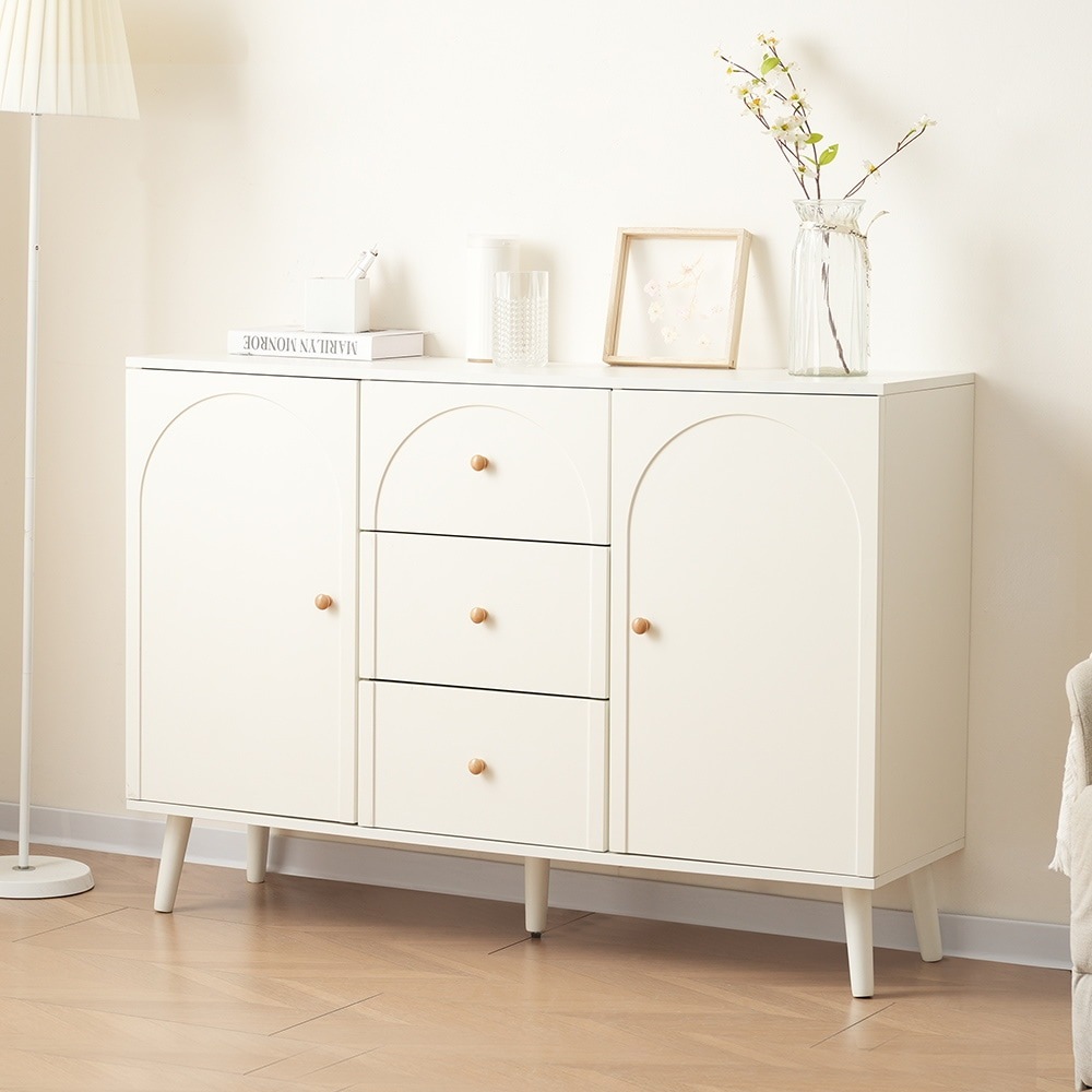【国内即日発送】キャビネット サイドボード チェスト 収納棚 リビング収納 35cm×118cm コンパクトサイドボード 引き出し リビングボード 洋服 タンス 箪笥 おしゃれ キャビネット リビング