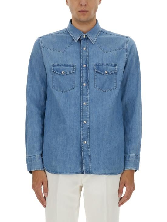 TOMFORD Men Long Tops HDS001 FMC239HB414 BLUE