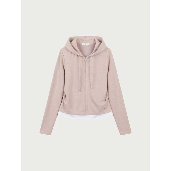 女性ウェールレイヤードフード付きジップアップ 542 10560 131 217 12 _P416108562