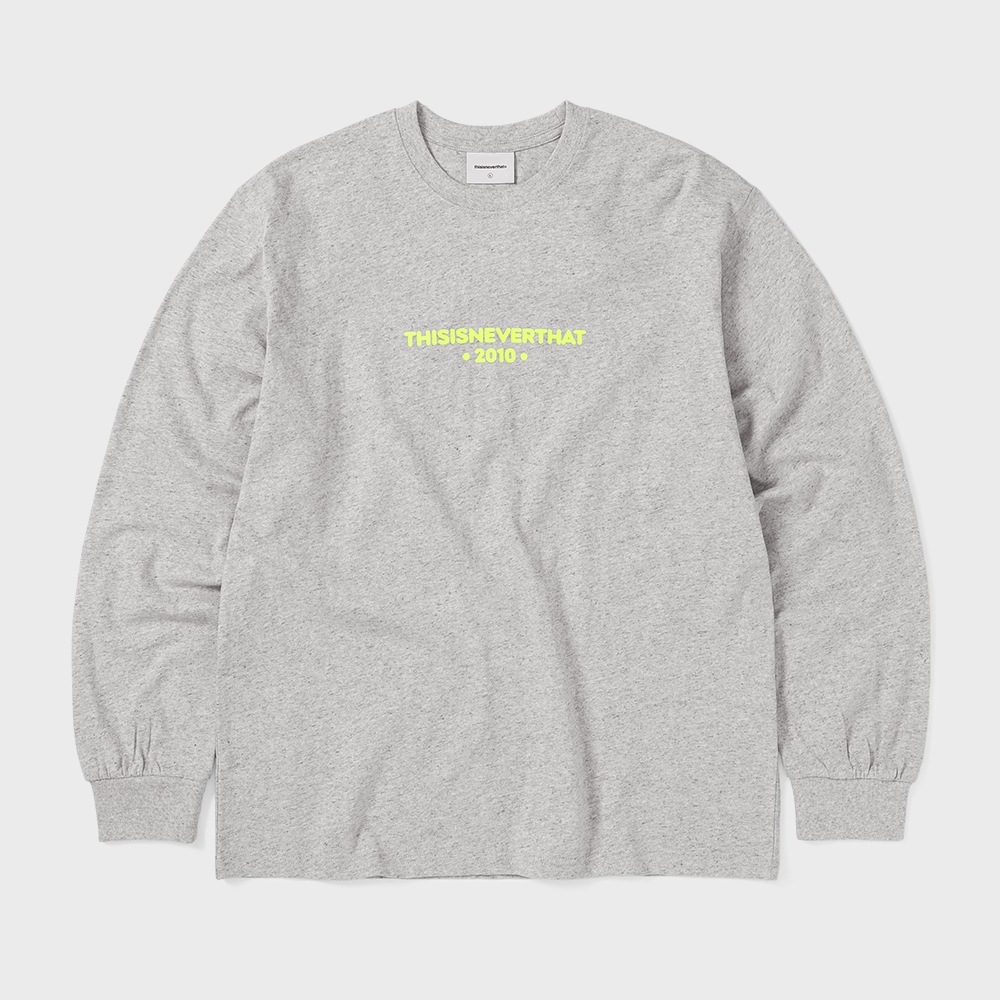 ディス・イズ・ネヴァー・ザット R-Logo L/S Tシャツヘザーグレー