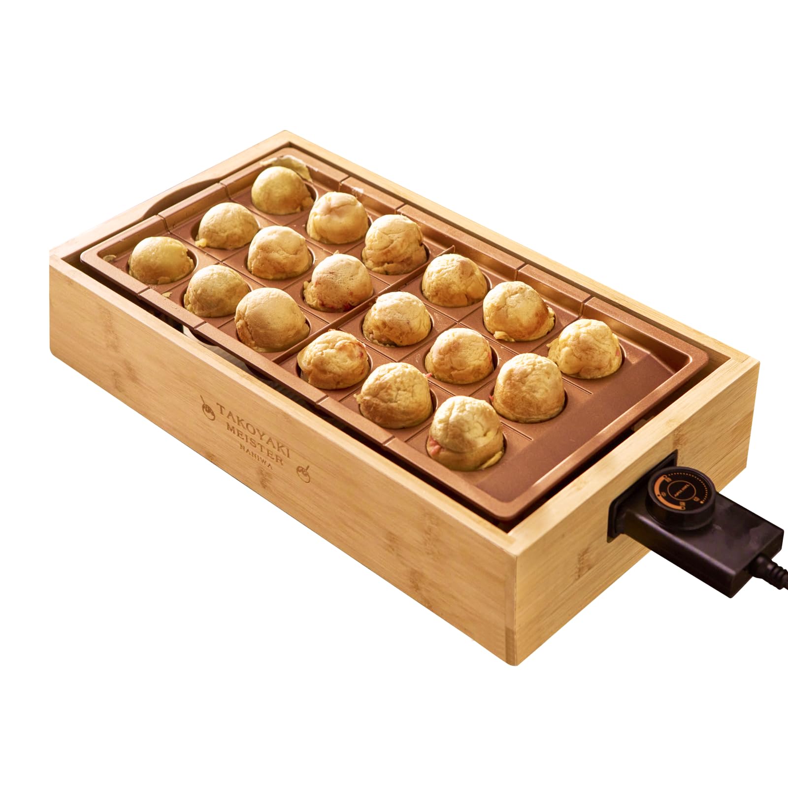 【プラス30日延長保証カード付き】アピックス 電気 たこ焼きプレート 感動！たこ焼きマイスター たこ焼き器 大玉46mm 深さ150%アップ 高火力1200W 明石焼き ホットプレート チタンコート