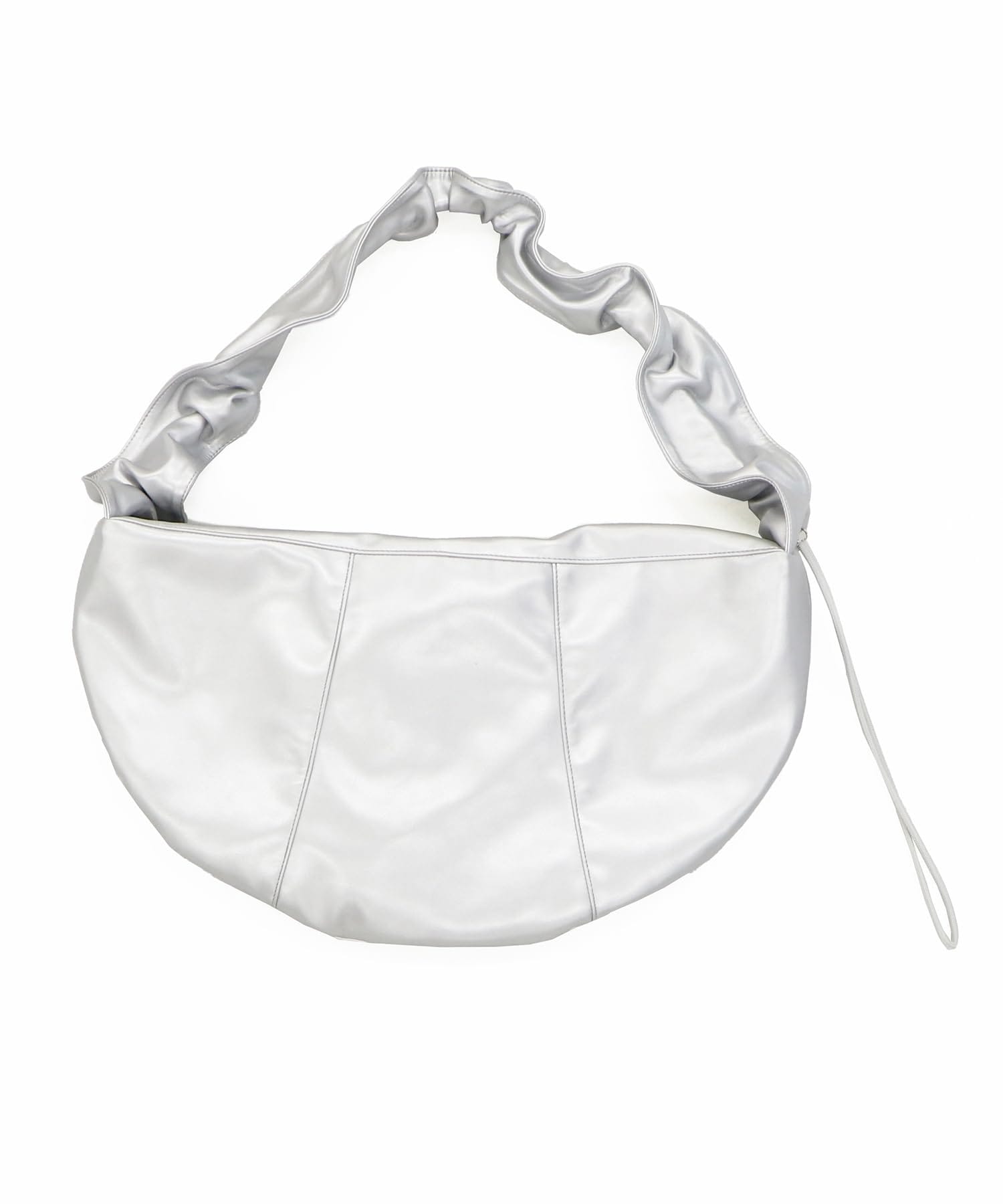 [オリエンタルトラフィック] バッグ レディース ショルダーバッグ ギャザー ポケット 大容量 通勤 通学 かわいい BA-234 SILVER