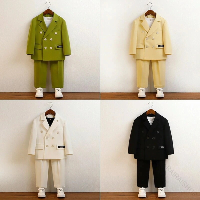 スーツ 男の子 3点 セット フォーマル 上下 セット ネックレス 付き 子供 服 子供 スーツ キッズ 七五三 入園 式 80cm 90cm 100cm 110cm 120cm 13