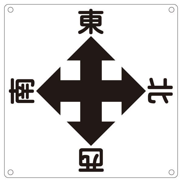 クレーン標識 東 西 南 北 クレーンA