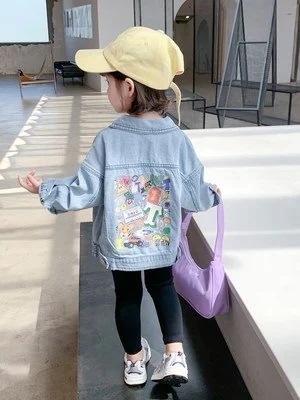 女の子 秋の服 コート 2021 年齢 新型 子供 韓国版 ファッション トップス 子供 カジュアル