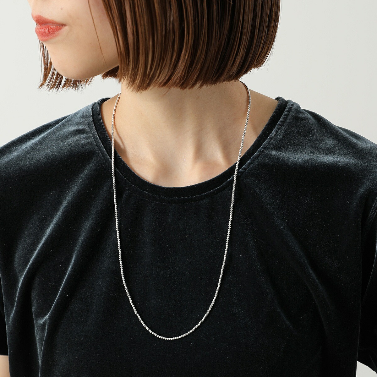 HARPO ハルポ ネックレス Boule Necklace ボール 25/2 62.5cm/25nch/2mm Navajo Pearl ナバホパール レディース アクセサリー シルバー