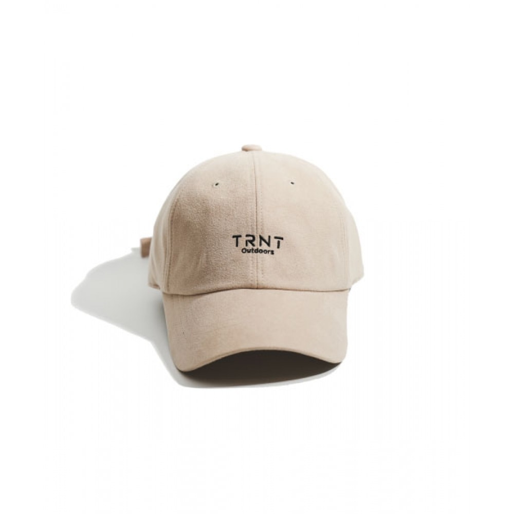 TRNT OUTDOORS [TRNT] シグネチャーロゴマイクロファイバースエードボールキャップ-サンドベージュ