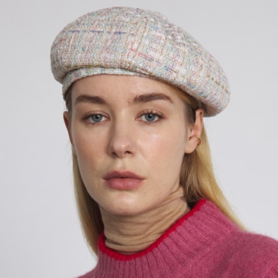 UNDERCONTROL正規品BREAD BERET / ETHNIC TWEED /RAINBOWベレー帽