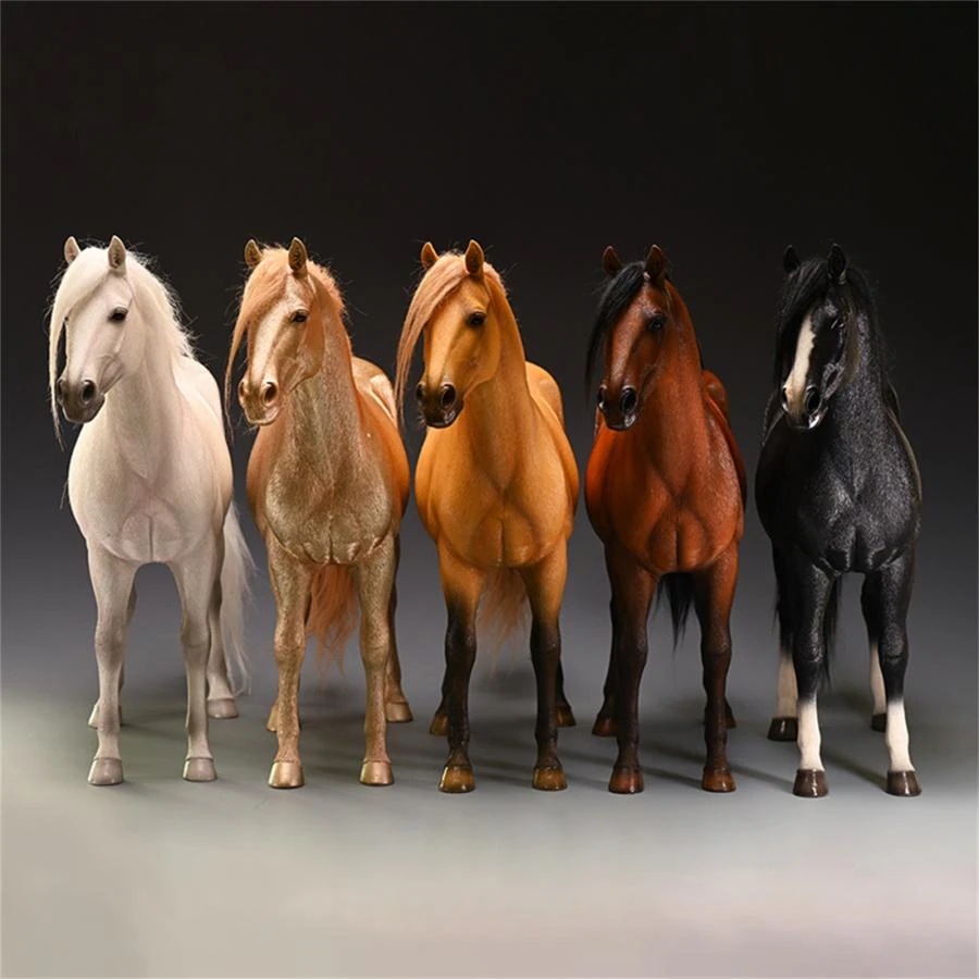 JXK 1/6 サイズ ダッチウォームブラッド オランダ温血馬 馬具付き ホース 馬 競走馬 動物 リアル フィギュア プラモデル プレミアム 模型 Dutch Warmblood