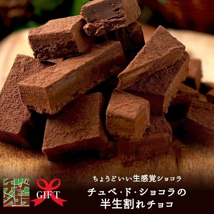 半生割れチョコ（300g）チュベドショコラ　割れチョコ　生チョコ　チョコレート　クーベルチュール　大容量　ギフト　贈り物　プレゼント　自分チョコ