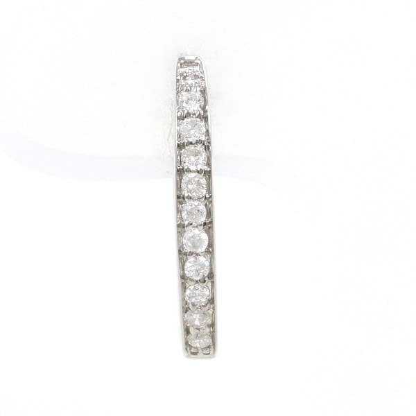 K18 18金 WG ホワイトゴールド ピアス(片耳) ダイヤ 総重量約0.8g ジュエリー 中古