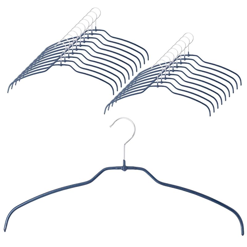 マワハンガー ミヤビシルエットライト42 20本 グリッターダークブルー MAWA スリム 収納 正規品 省スペース ノンスリップ ハンガー ドイツ製 MA1412032-20 8,685円