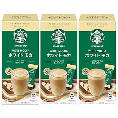 他サイト： スターバックス プレミアム ミックス ホワイト モカ 4P×3箱,スティック,個包装の商品画像