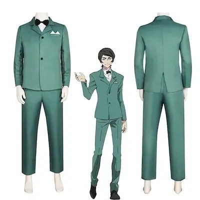 【短納期】超低価 格2025コスプレ ハロウィン 文豪ストレイドッグス 小栗虫太郎 （おぐりむしたろう） コスチューム コスプレ衣装 4点セット 演出服 変装 仮装  ハロウィーン ハロウィン 文化