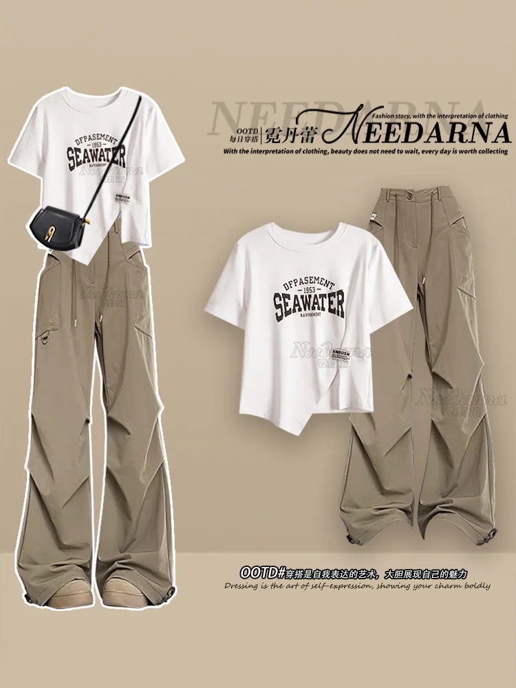 【送料無料】ソルトスタイルの軽やかで大人なカレッジスタイルのトップサマードレスと甘くてクールなオーバーオールのセット 母の日のプレゼント