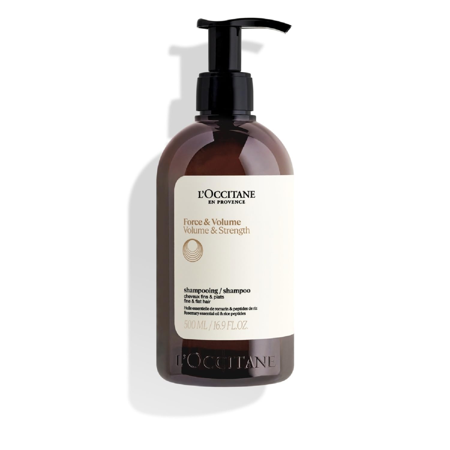 ロクシタン(LOCCITANE) ボリューム&ストレングス シャンプー 500mL 本体 大容量 ボトルタイプ 髪のボリュームハリ・コシのケア ハーブ 女性用 男性用 人気