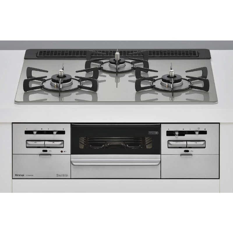 リンナイ　Rinnai　SENCE(センス) ガラストップ(シルキーシルバー色) 水無し両面焼きグリル 幅60cmタイプ SENCE [プロパンガス /左右強火] (宅配商品)　RX31W36T2RW