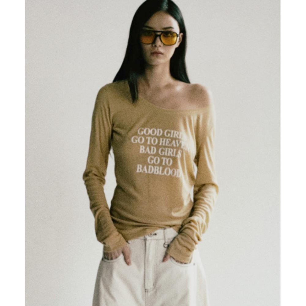 BADBLOOD Bad Girls Loose Fit Top Banana w-tee24-093