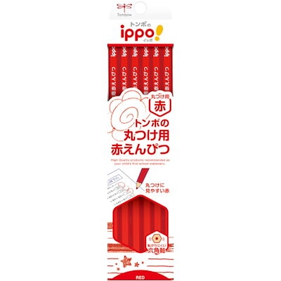 他サイト： ippo!丸つけ用赤えんぴつ ダース箱 トンボ鉛筆 CV-KIVの商品画像