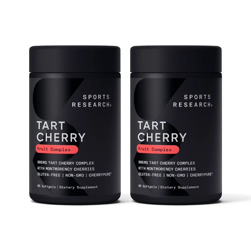 (スポーツリサーチ) タルトチェリー濃縮エキス 800mg 60ソフトジェル (2個セット)