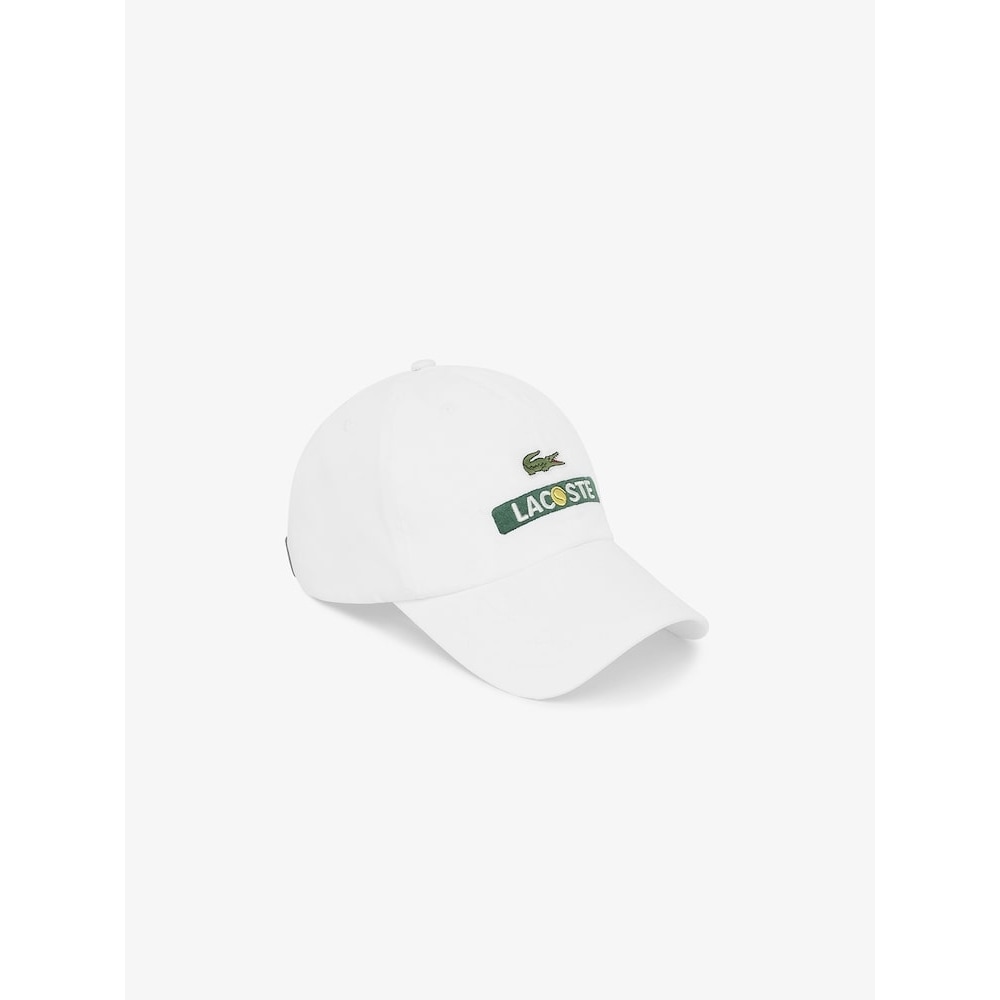 ラコステコットンツイルグラフィックベースボールキャップ RK210E-54G 70V Q2NRK210E-54G70V