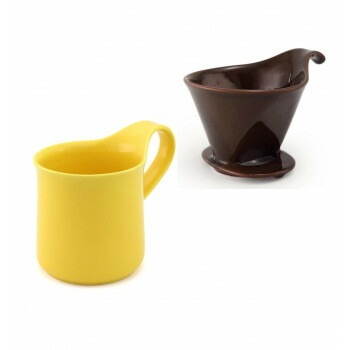 ZERO JAPAN（ゼロジャパン） ドリッパー＆カフェマグセット ドリッパートレイ付 DMZ-16 CBR/YP