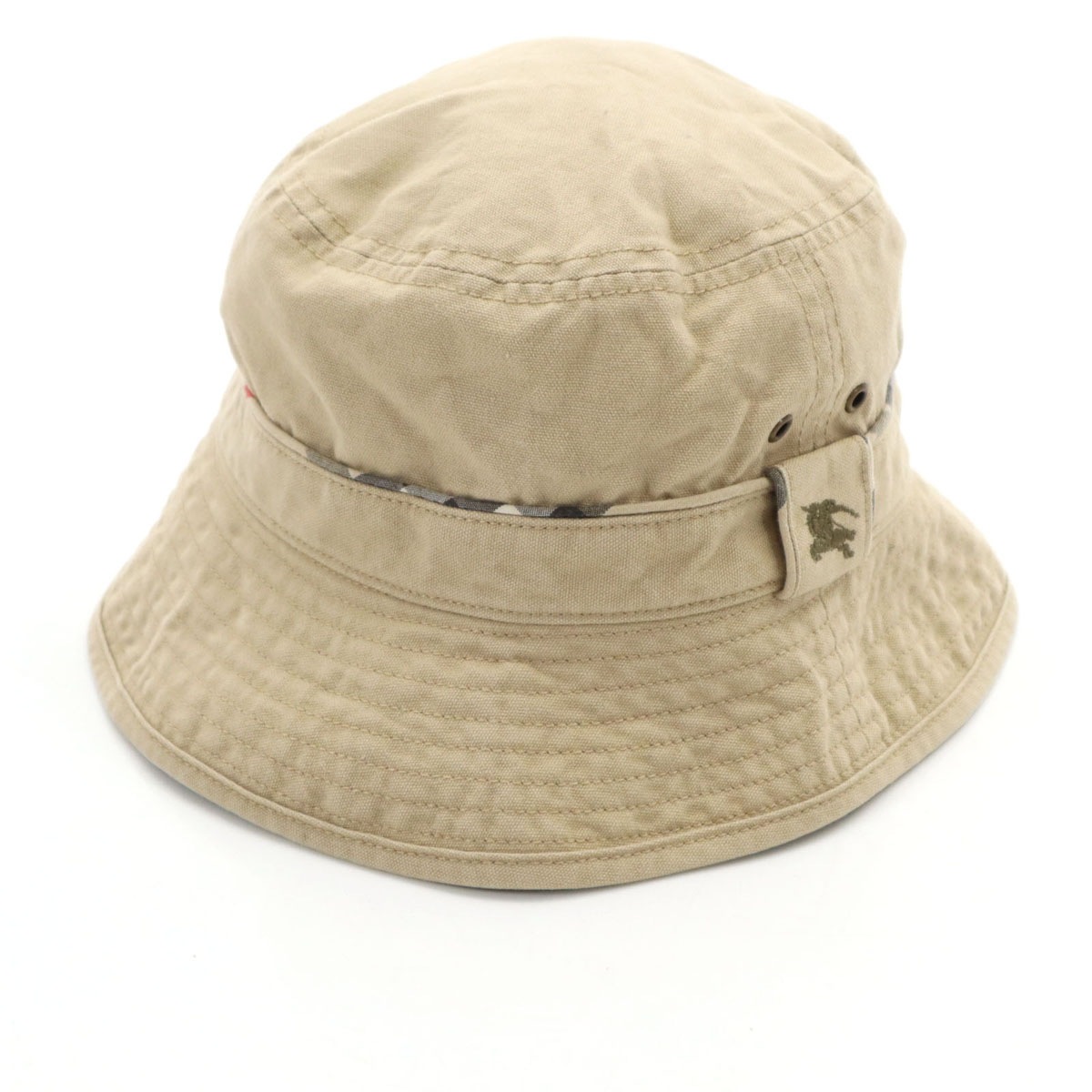 日本製 バケット ハット 52 ベージュ 帽子 三陽商会 キッズ 古着
