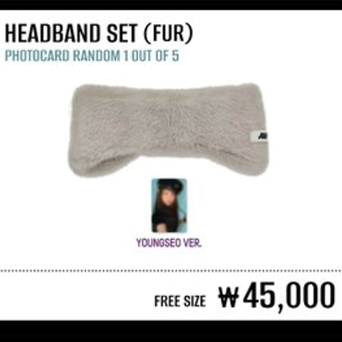 [公式] ALLDAY PROJECT The 1st EP Album [ALLDAY PROJECT] POP-UP STORE MD : HEADBAND SET (FUR)